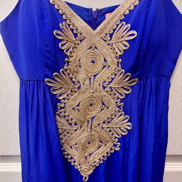 Lilly Pulitzer Kelsea Silk Maxi Dress Sz 4 - Picture 4 of 5